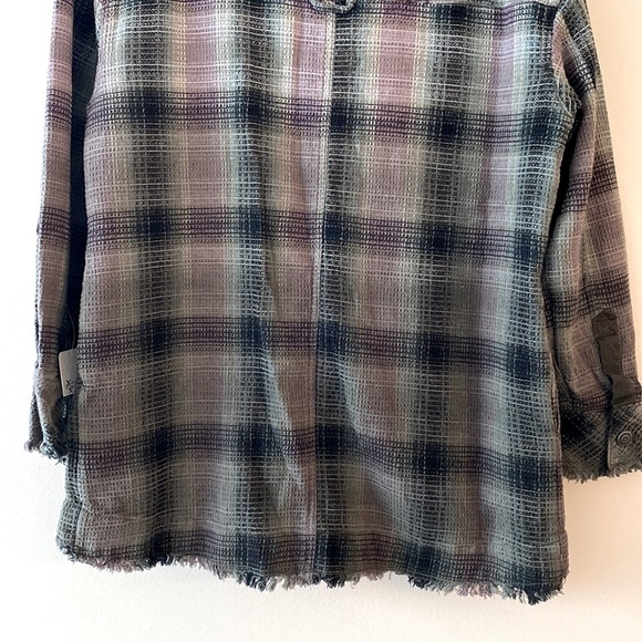 Free People Anneli Plaid Shirt Jacket - Picture 11 of 12